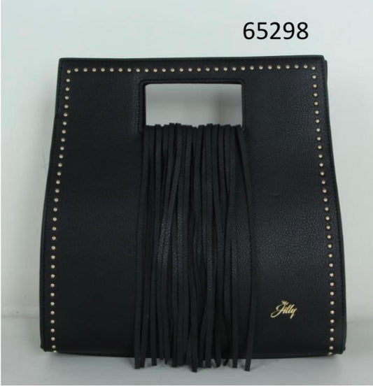 Fringe Handbag Black